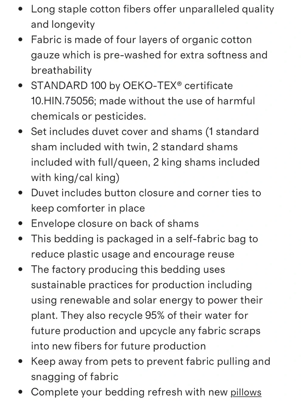 Quince Organic Cotton Gauze Duvet Cover in Undyed